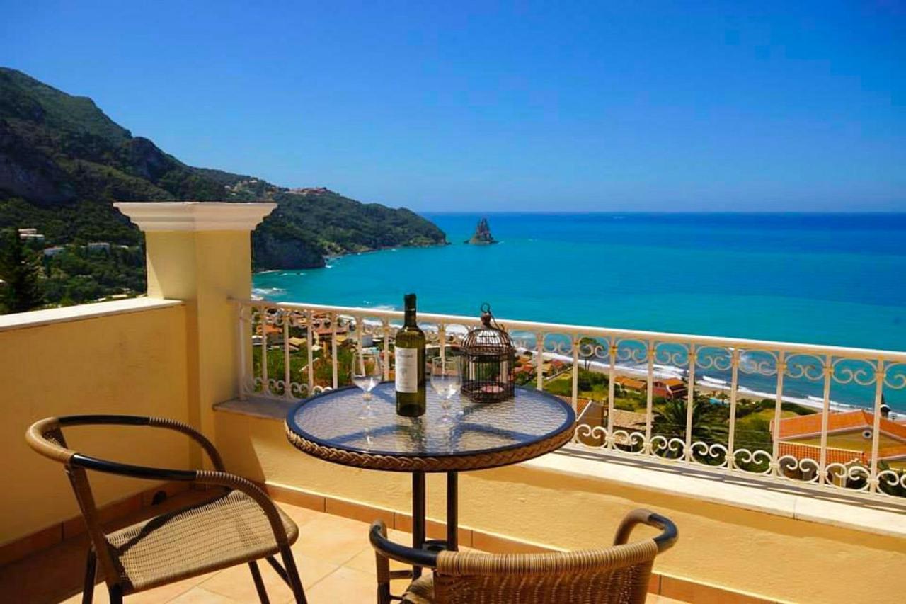 Natalia Apartment B With Panoramic Sea Views Of Agios Gordios Bay Экстерьер фото