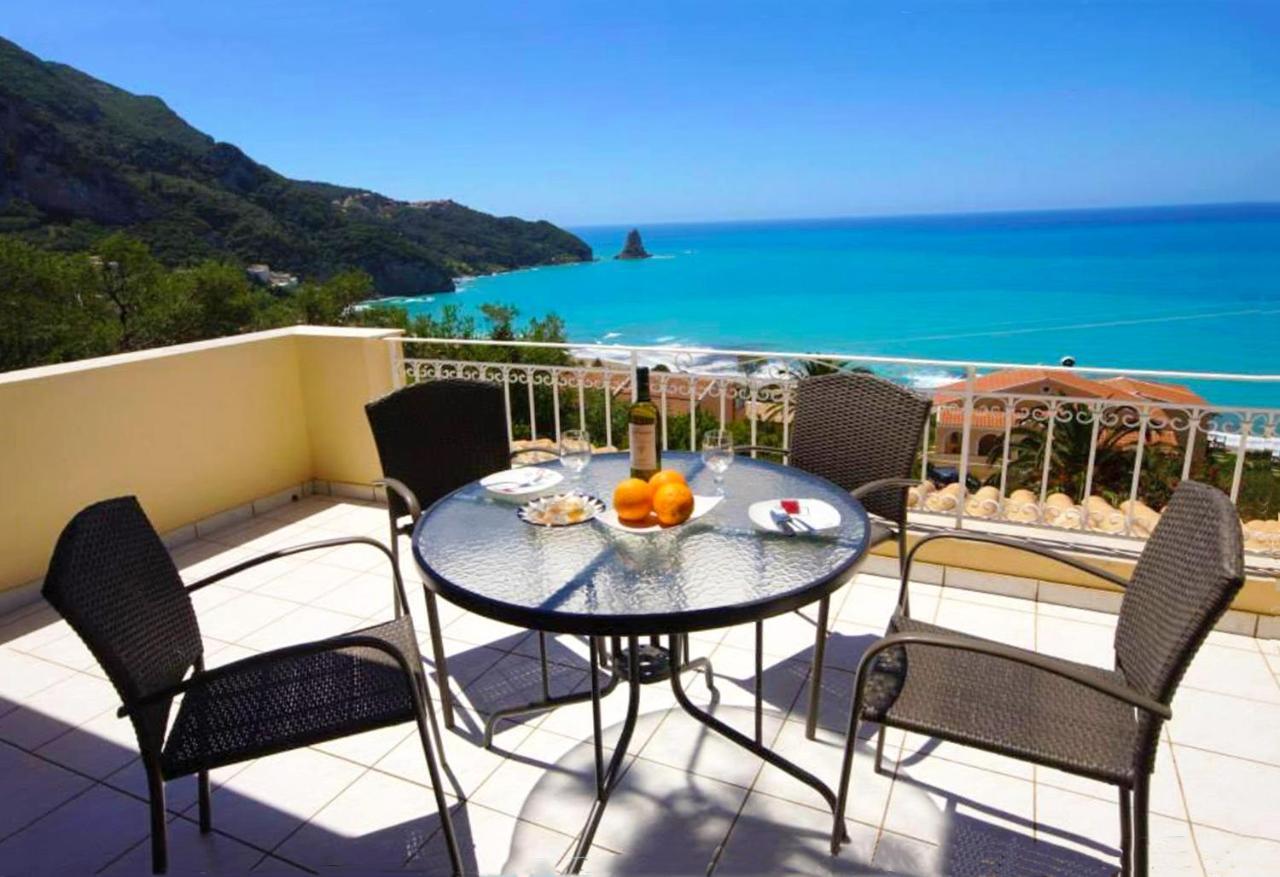 Natalia Apartment B With Panoramic Sea Views Of Agios Gordios Bay Экстерьер фото